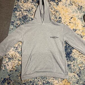 Essentials Gray Pullover Hoodie Sweatshirt